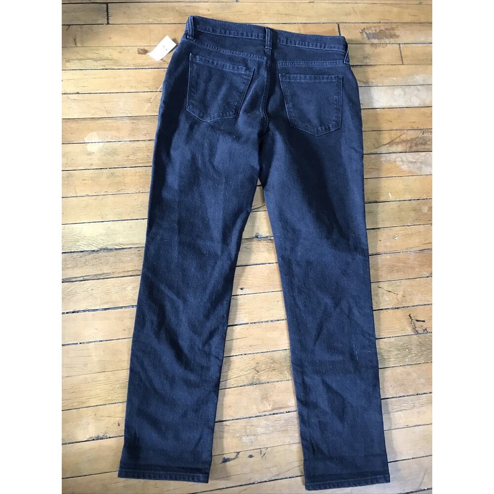 Old Navy Black Denim Jeans Boyfriend Midrise Blackjack Size 4 NWT